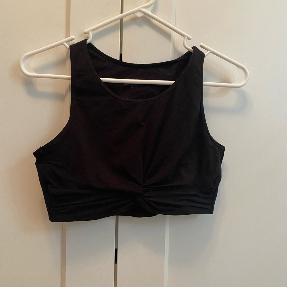 athleta twist front sports bra top